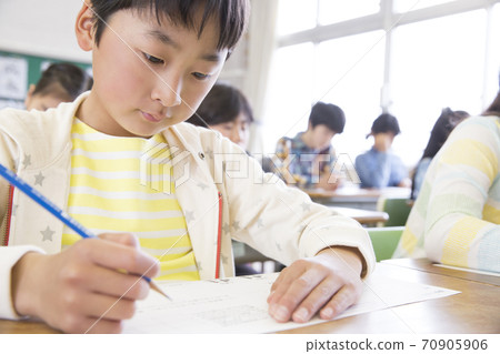 Primary school student who tests 70905906