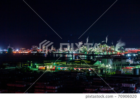 Shunan Factory at dusk Night view Night glitter 70906020