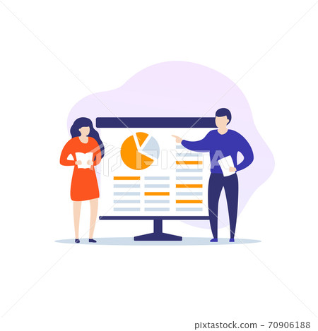 Presentation with statistics data 70906188