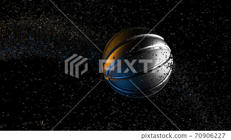 3D illustration of basketball 70906227