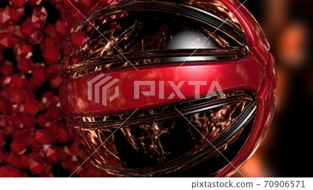 3D illustration of basketball 70906571