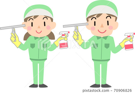 清潔工用刮水器清潔玻璃 70906826