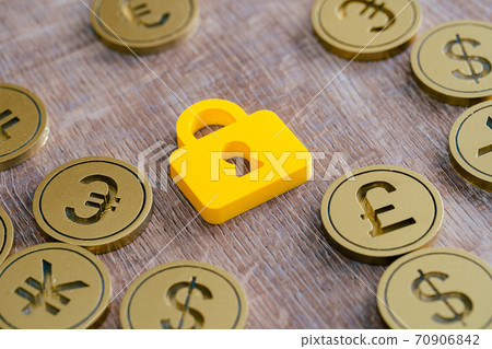 Icon security key currency 70906842