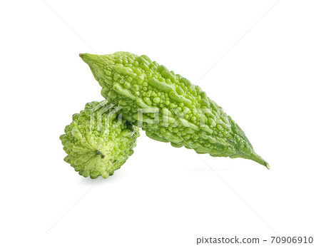 bitter gourd an isolated on white background. 70906910