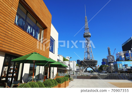 從咖啡屋久屋大通公園觀看電視塔<愛知縣名古屋市> 70907355