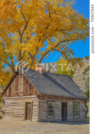 Butch Cassidy's childhood home. The old structure is preserved in Panguitch, Utah 70907944