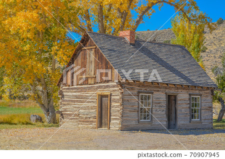 Butch Cassidy's childhood home. The old structure is preserved in Panguitch, Utah 70907945