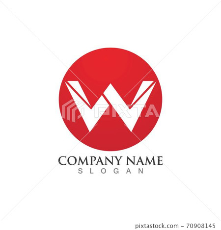 W Letter Logo Template W Letter Logo Template 70908145