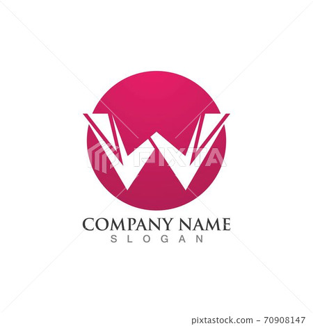 W Letter Logo Template 70908147