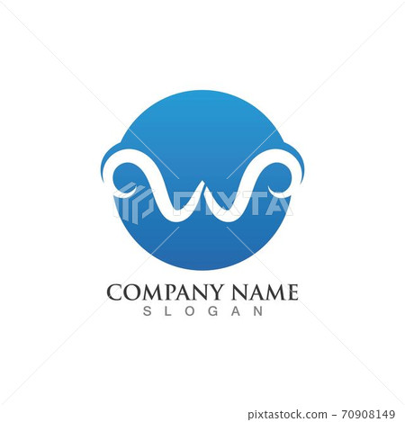 W Letter Logo Template W Letter Logo Template 70908149
