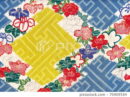 Old cloth Saaya-shaped flower pattern 2 70909584