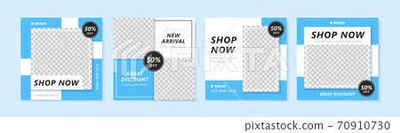 Chic square shaped post template 70910730