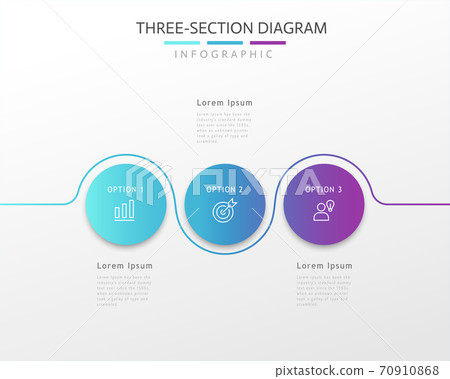 Modern flowing infographic Modern flowing infographic 70910868