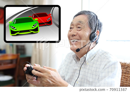 玩遊戲的高級形象 70911387