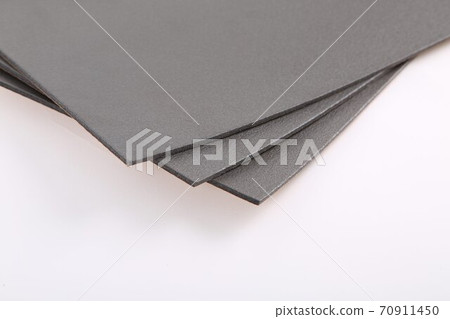 foamed sheet sound insulation for the car. Three sheets close-up 70911450