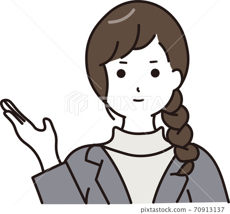 一個女人穿西裝來解釋 70913137