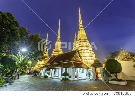Wat Pho Temple or Wat Phra Chetuphon in Bangkok, Thailand 70913393