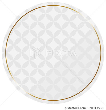 整個表面都有圓形框架白色和金色景泰藍圖案 整個表面都有圓形框架白色和金色景泰藍圖案 70913530