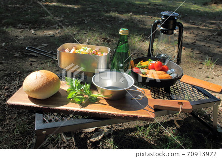 Cooking at the camp 70913972