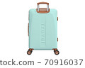 Suitcase baggage, front view 70916037