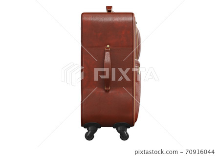 Baggage with long handle brown, side view 70916044