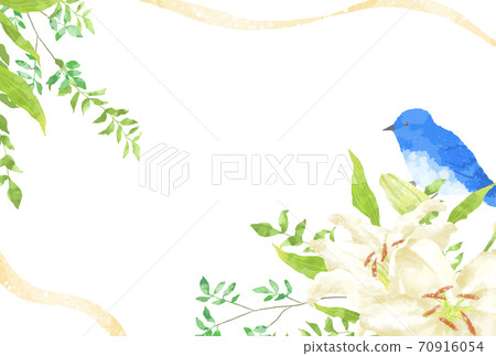 一隻藍鳥和卡薩布蘭卡的插圖,帶著輕柔的觸摸幸福 一隻藍鳥和卡薩布蘭卡的插圖,帶著輕柔的觸摸幸福 70916054