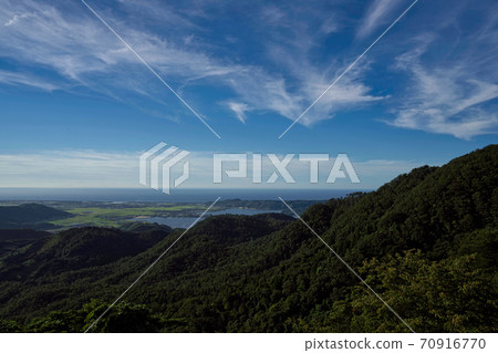 《鳥取縣》石山博智觀景台眺望的風景 《鳥取縣》石山博智觀景台眺望的風景 70916770