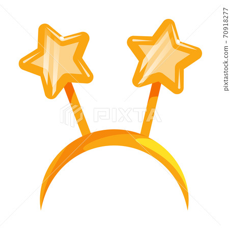 Christmas headband with star isolated on white Christmas headband with star isolated on white 70918277