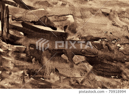 Abstract watercolor on paper texture as background. In Sepia toned. Retro style Abstract watercolor on paper texture as background. In Sepia toned. Retro style 70918994