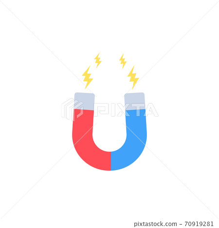 magnet, magnetism icon magnet, magnetism icon 70919281