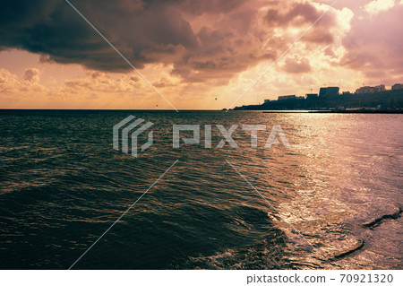 View of the seaside and the city 70921320