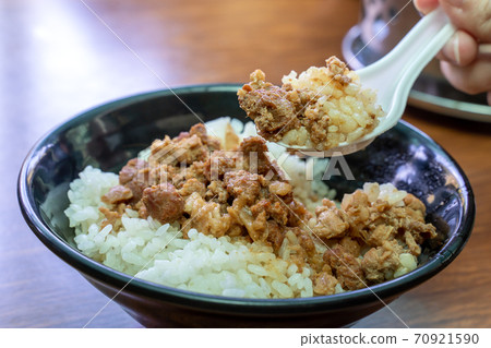 Braised pork rice Taiwanese-style meat soboro bowl roulow fan Braised pork rice Taiwanese-style meat soboro bowl roulow fan 70921590