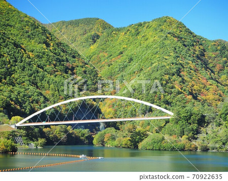 Autumn leaves of Lake Mizugaki, Yamanashi Prefecture, October Autumn leaves of Lake Mizugaki, Yamanashi Prefecture, October 70922635