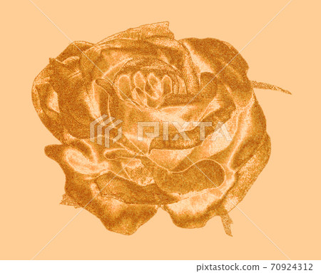 luxury rose gold vintage decor element isolated 70924312