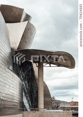 Detail of the Guggenheim museum building in Bilbao, Spain Detail of the Guggenheim museum building in Bilbao, Spain 70924885