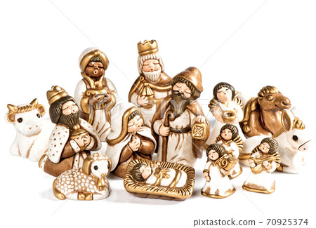 Christmas crib Nativity scene holy family three kings 70925374