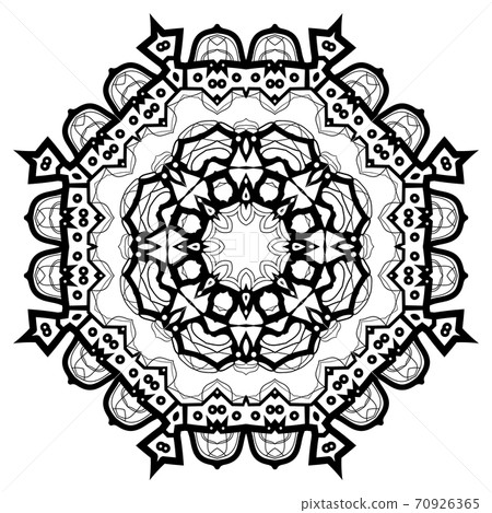 Flower Mandala. Vintage decorative elements. Flower Mandala. Vintage decorative elements. 70926365