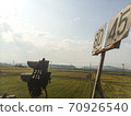 Original scenery and signs of Japan seen from the car window 70926540