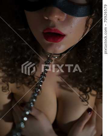 Sexy woman with BDSM chain Sexy woman with BDSM chain 70926579