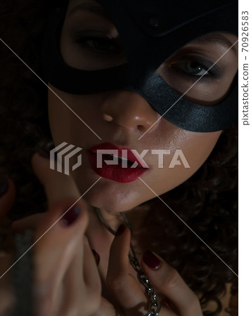 Sexy woman with BDSM chain Sexy woman with BDSM chain 70926583