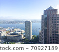 Boston Harbor seen from skyscrapers 70927189
