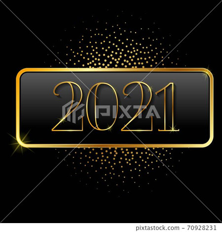 Golden new year board Golden new year board 70928231