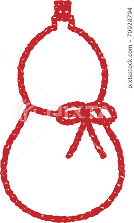 Gourd illustration (stamp ver.) 70928794