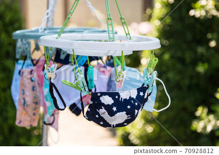 Wash and hang to dry child face mask. Covid19 70928812