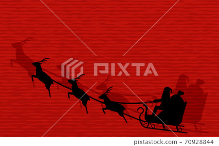 Background material for Santa Claus paper-cutting 70928844