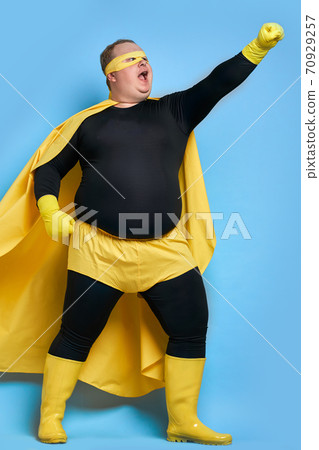 brave superhero man wants to shield the world from dirt and evil 70929257
