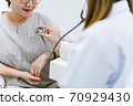 doctor, stethoscope, patient 70929430