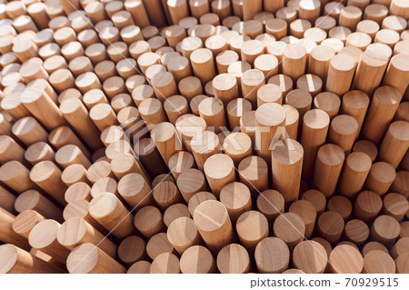 Abstract stacked wood log background 70929515