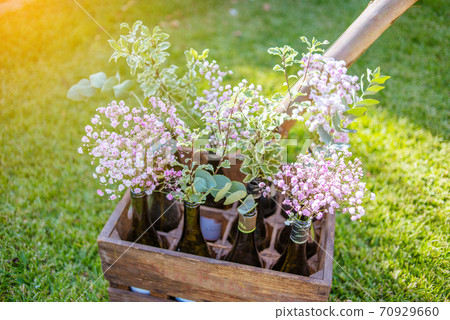 Outdoors wedding decoration retro style 70929660
