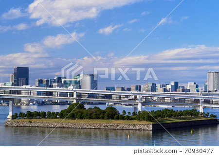 Tokyo Bay and coastal scenery Tokyo Bay and coastal scenery 70930477